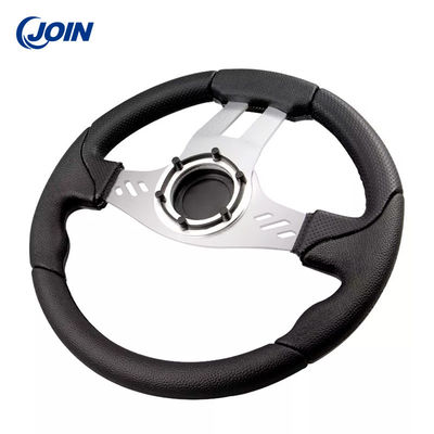 Grano de madera del PVC que compite con el volante 13 pulgadas para los cochecillos eléctricos del golf