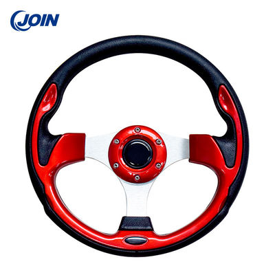 Solo color volante del PVC de 12,5 pulgadas ergonómico para los cochecillos del golf