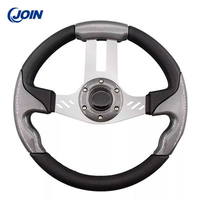 Grano de madera del PVC que compite con el volante 13 pulgadas para los cochecillos eléctricos del golf