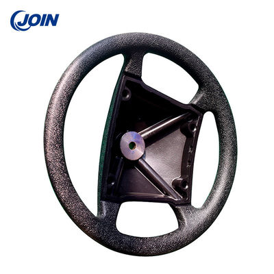 Volante de cuero desmontable del ODM de los deportes negros del volante