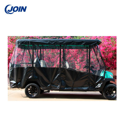 El carro de golf impermeable llueve al pasajero de la cubierta 6 que conduce recinto