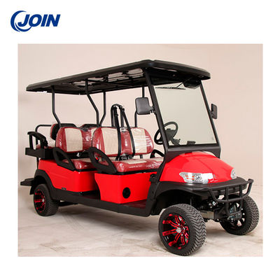 El cuero bicolor impermeable de Seater del carro de golf del OEM 4 asienta equipos con los amortiguadores