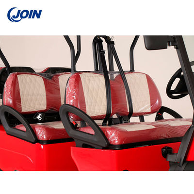 El cuero bicolor impermeable de Seater del carro de golf del OEM 4 asienta equipos con los amortiguadores