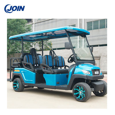El carro de golf de encargo eléctrico de los cochecillos asienta negro y azul bicolores