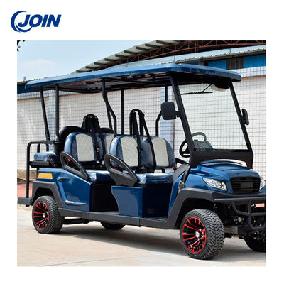 El carro de golf de encargo eléctrico de los cochecillos asienta negro y azul bicolores