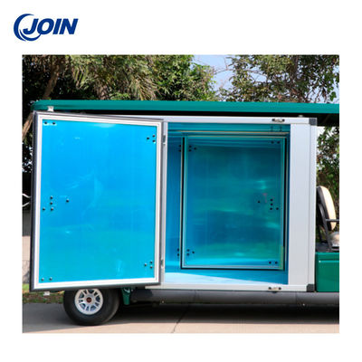 El cargo modificado para requisitos particulares del carro de golf encajona la puerta deslizante de aluminio de los tres paneles para los carros para uso general